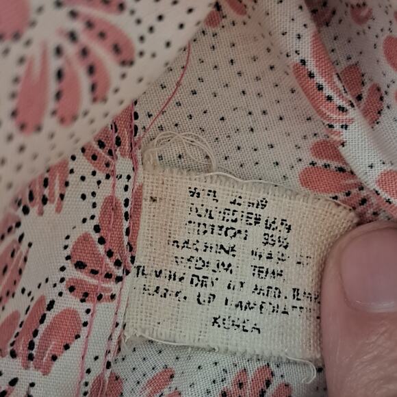 Permanent Press Pearl Snap Long Tail Western Shirt Large - Picture 7 of 8